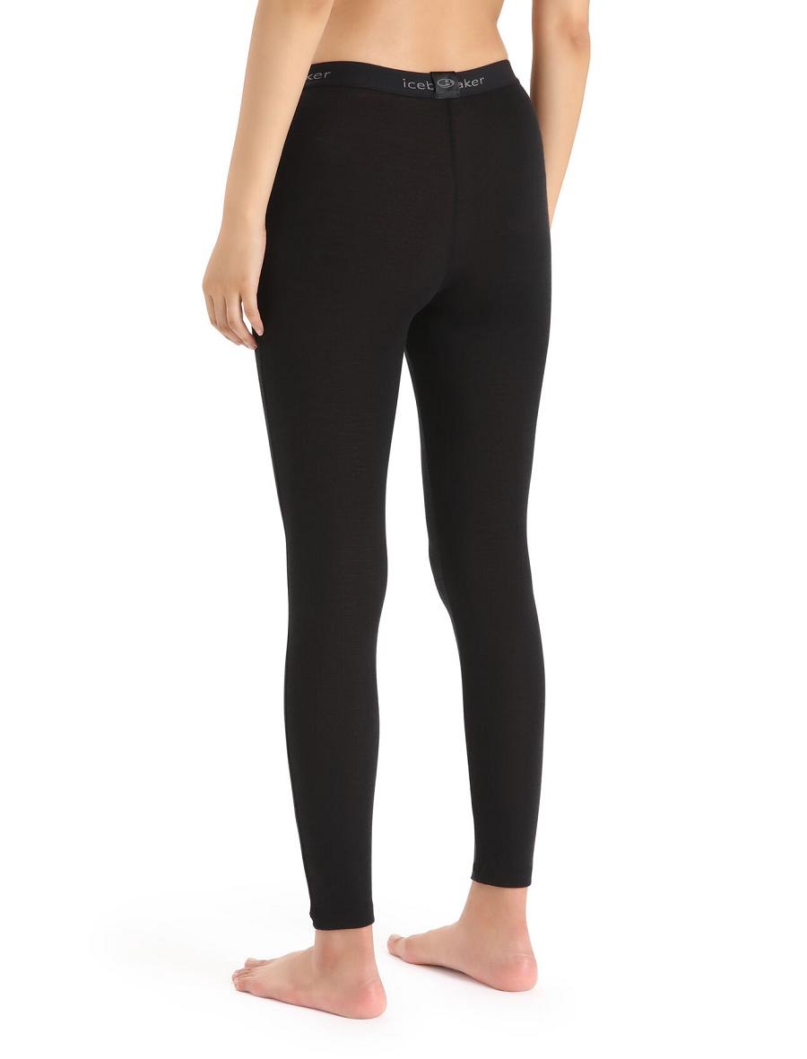 Base Layers Icebreaker Merino 175 Everyday Thermal Leggings Damskie Czarne | PL 1047OKIR